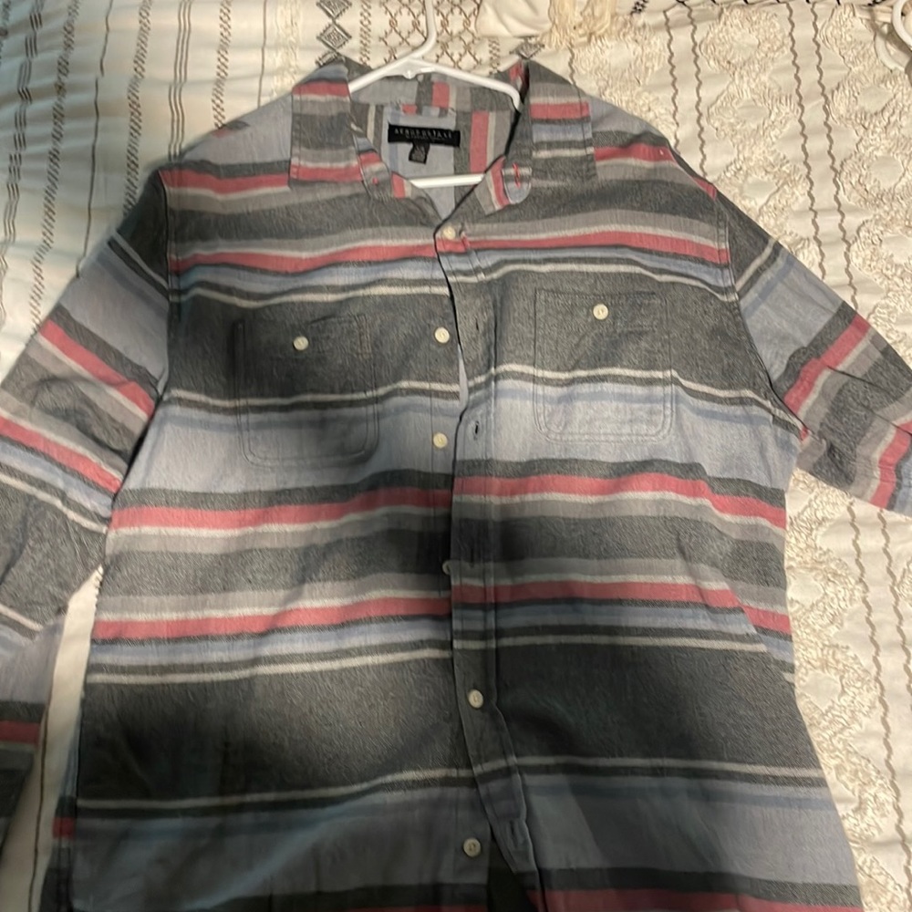 Nice flannel button down shirt.